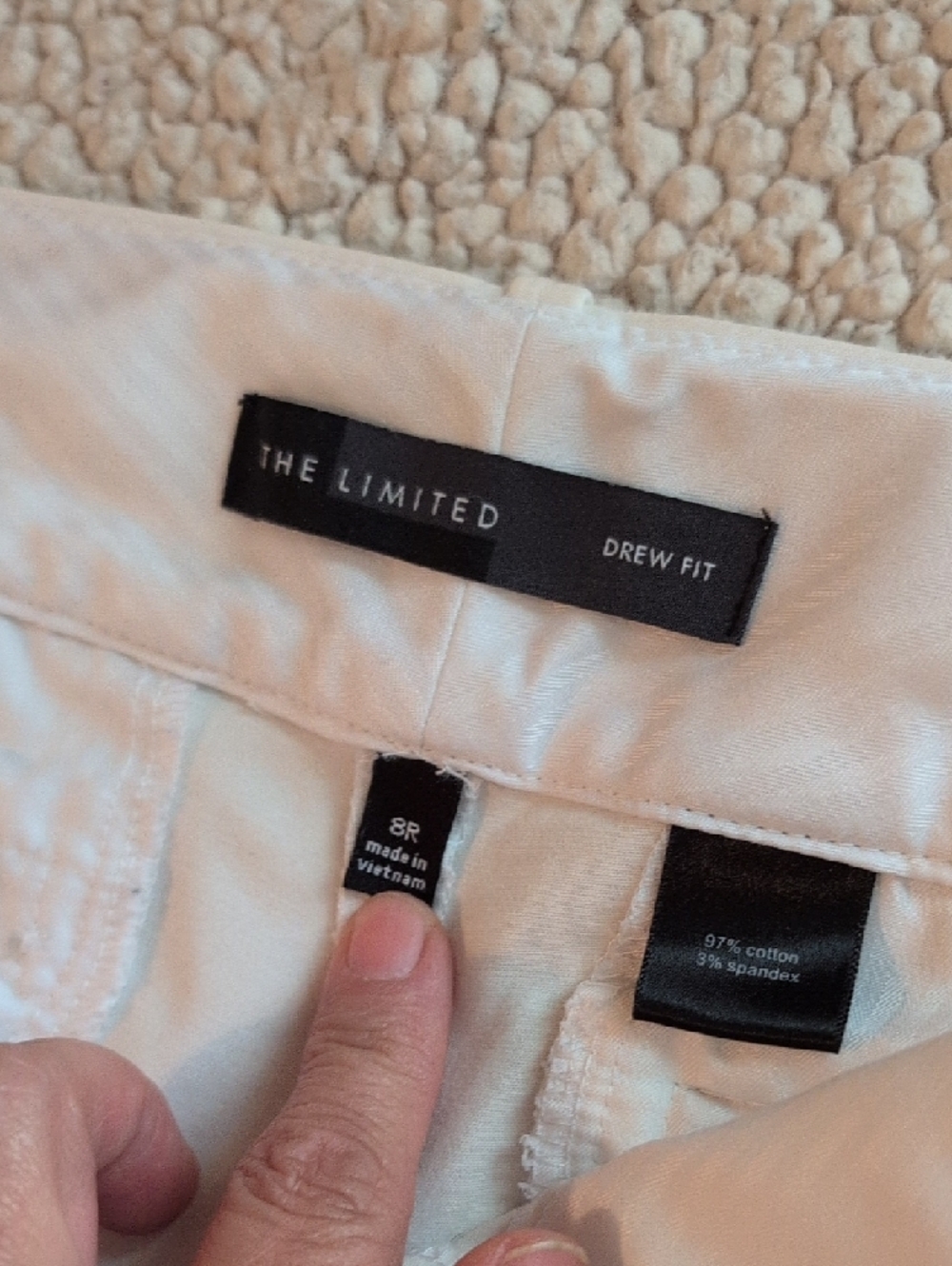 The Limited Cream Straight-Leg Pants - Picture 3 of 5